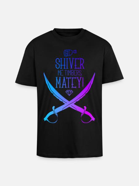 Pirate saber - Unisex Oversized Heavyweight T-shirt - black