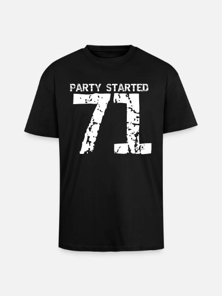71 weiß - Oversized Heavyweight Unisex T-Shirt - Schwarz