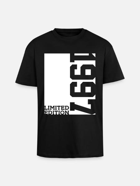 29TH BIRTHDAY LIMITED EDITION 1997 - Unisex Oversized Heavyweight T-shirt - black
