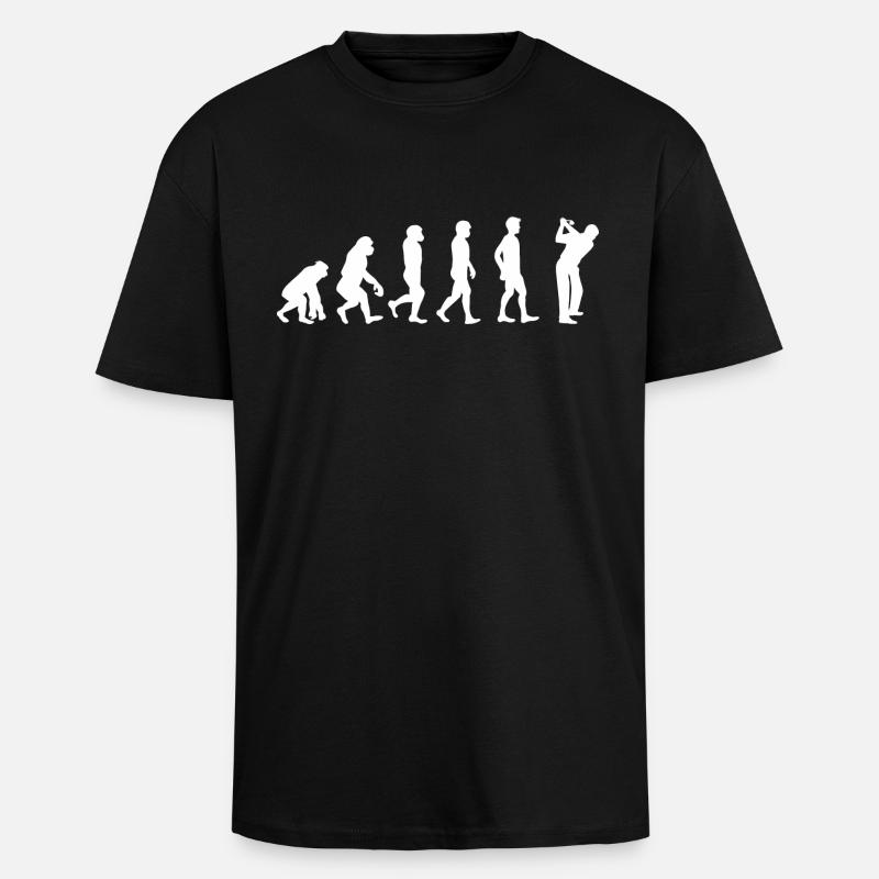 Evolution Golf - T-shirt unisexe oversize épais - noir