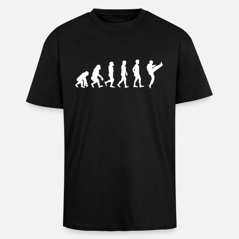 Evolution Karate - Unisex Oversized Heavyweight T-shirt - black