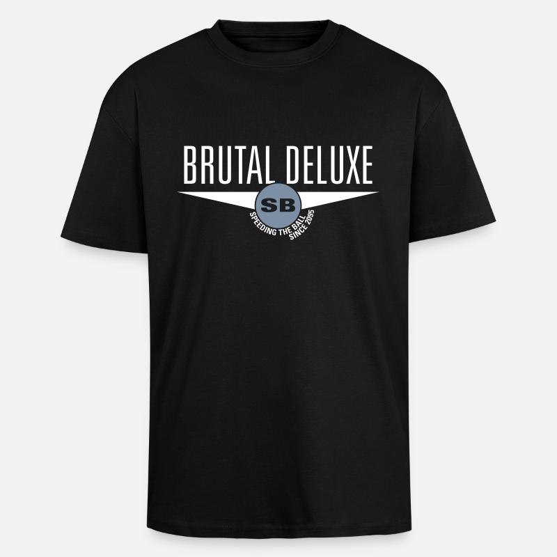 Brutal Deluxe - Oversized Heavyweight Unisex T-Shirt - Schwarz