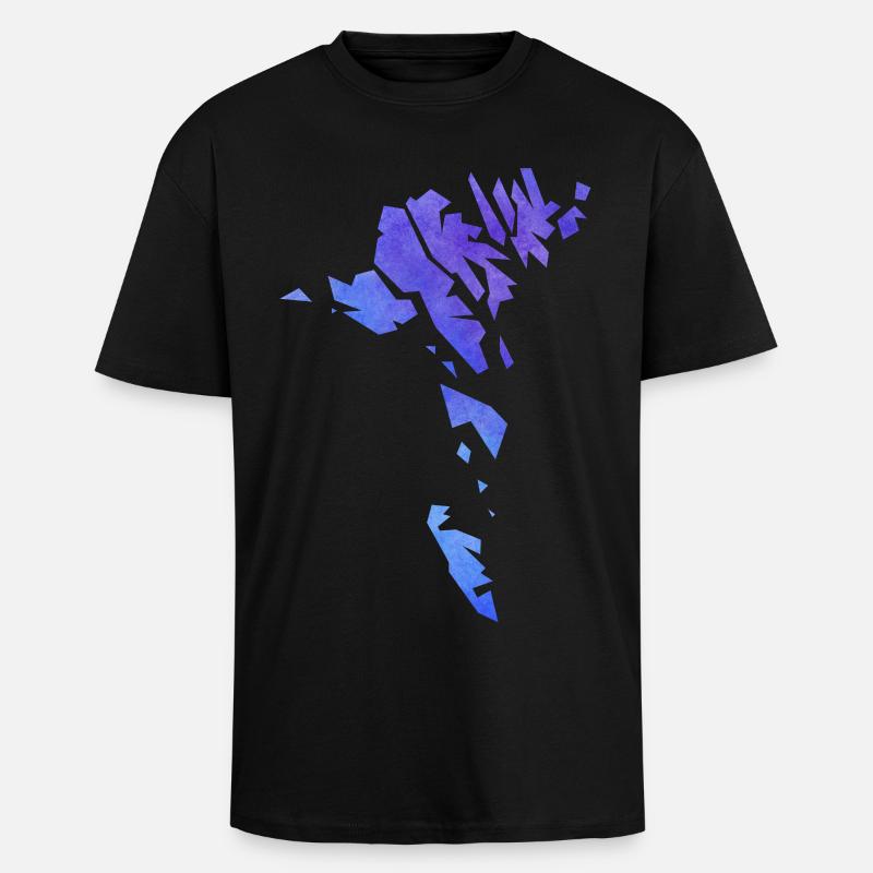 faroe - T-shirt unisexe oversize épais - noir