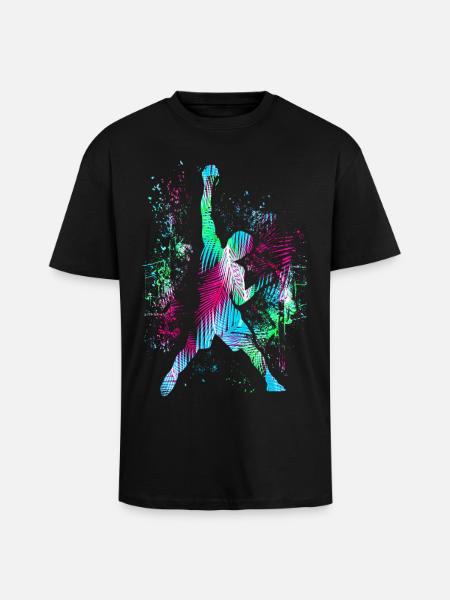 Climbing / Climbing / Freeclimbing / Mountaineering - Unisex Oversized Heavyweight T-shirt - black
