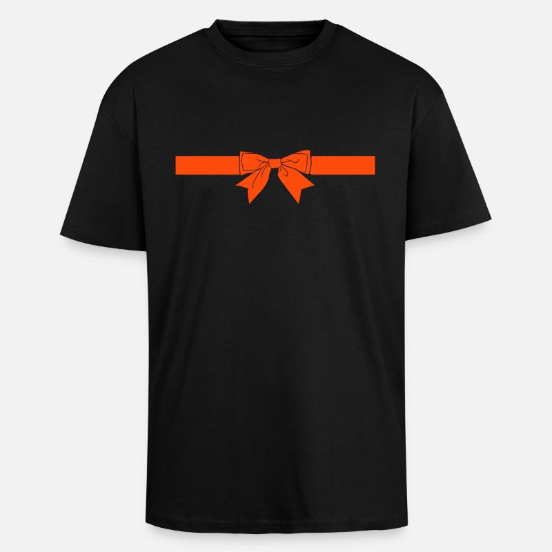 Schleife - Oversized Heavyweight Unisex T-Shirt - Schwarz
