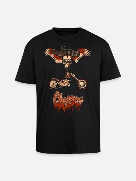 chopper bis - Oversized Heavyweight Unisex T-Shirt - Schwarz