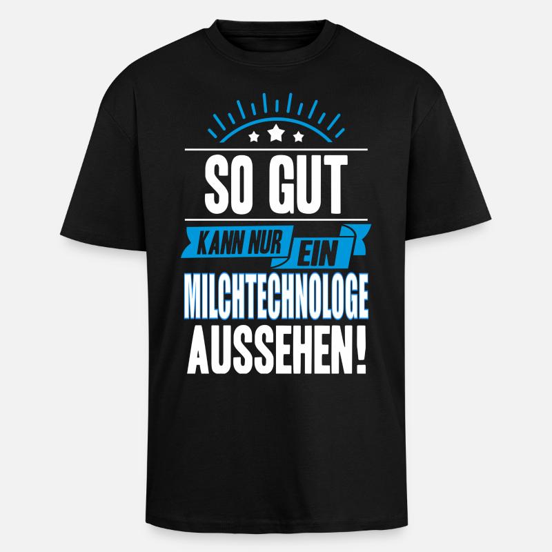 MILCHTECHNOLOGE - Oversized Heavyweight Unisex T-Shirt - Schwarz