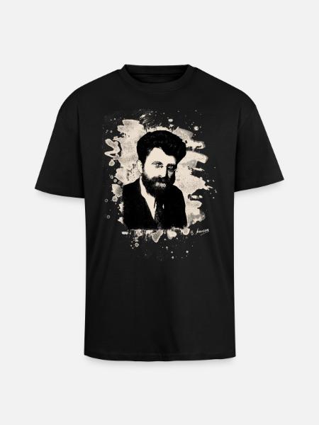 Erich Mühsam Tribute - Oversized Heavyweight Unisex T-Shirt - Schwarz