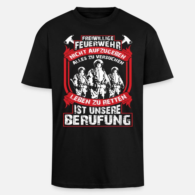 Meine Berufung - Oversized Heavyweight Unisex T-Shirt - Schwarz