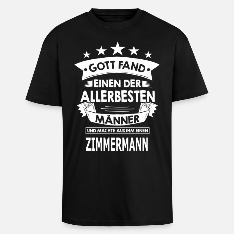 zimmermann - Oversized Heavyweight Unisex T-Shirt - Schwarz