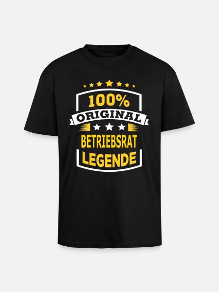 BETRIEBSRAT - Oversized Heavyweight Unisex T-Shirt - Schwarz
