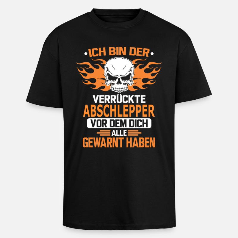 ABSCHLEPPER - Oversized Heavyweight Unisex T-Shirt - Schwarz