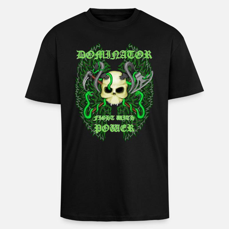 Dominator - Oversized Heavyweight Unisex T-Shirt - Schwarz
