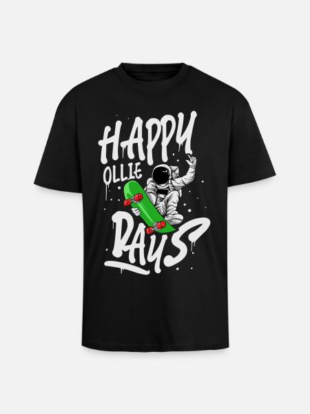 Skateboard Skate Skater - Unisex Oversized Heavyweight T-shirt - black