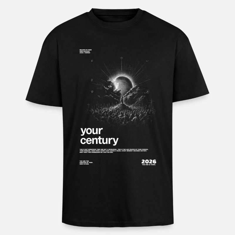 Your Century Explosion - Oversized Heavyweight Unisex T-Shirt - Schwarz
