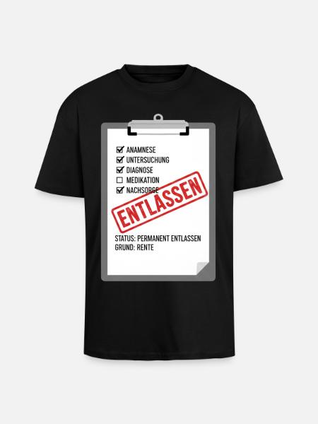 Désaffectation : Satire de soins - T-shirt unisexe oversize épais - noir