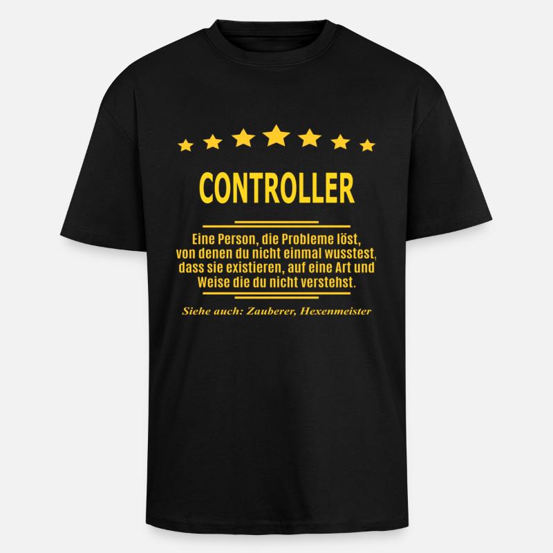 CONTROLLER - Oversized Heavyweight Unisex T-Shirt - Schwarz