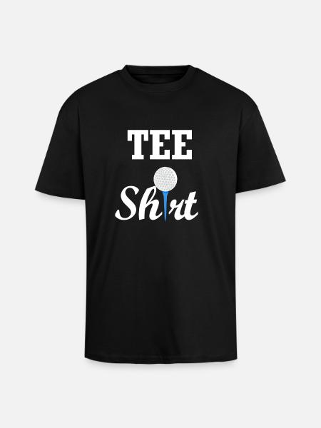 Tee Shirt Golf - Oversized Heavyweight Unisex T-Shirt - Schwarz