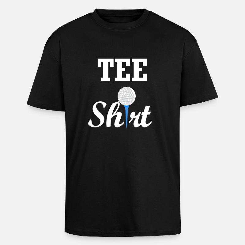 Tee Shirt Golf - Oversized Heavyweight Unisex T-Shirt - Schwarz