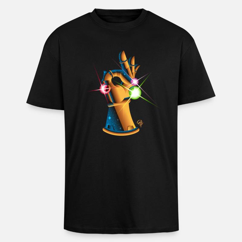 Infinity Gauntlet Spiel - Oversized Heavyweight Unisex T-Shirt - Schwarz