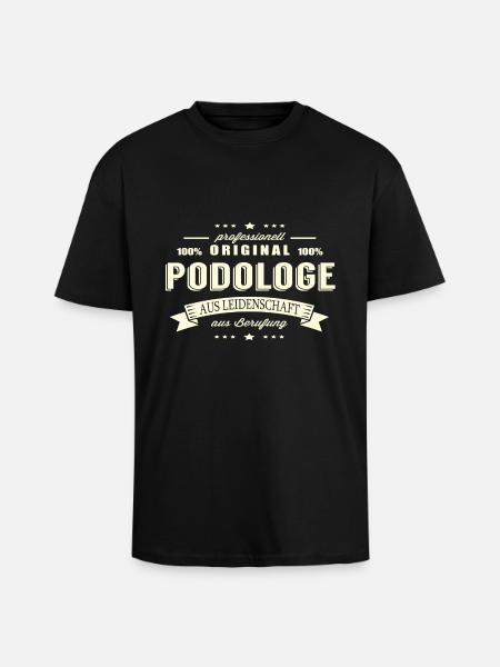 Podologe aus Leidenschaft - Oversized Heavyweight Unisex T-Shirt - Schwarz