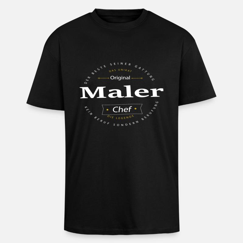 Beruf Maler - Oversized Heavyweight Unisex T-Shirt - Schwarz