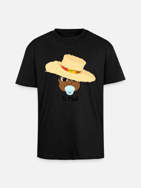 timal chapo - T-shirt unisexe oversize épais - noir