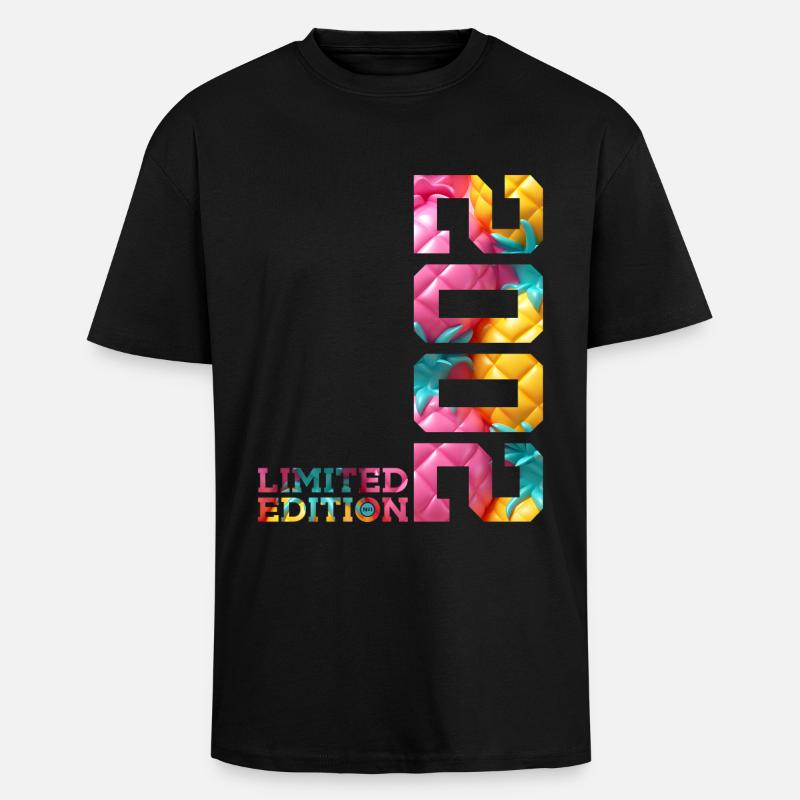 24E ANNIVERSAIRE ÉDITION LIMITÉE 2002 - T-shirt unisexe oversize épais - noir