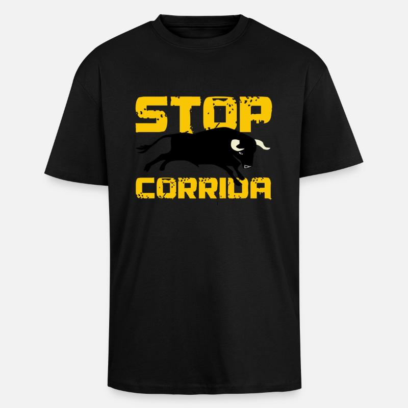 corrida - Oversized Heavyweight Unisex T-Shirt - Schwarz