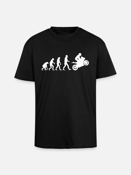 Sport Biker Evolution - Oversized Heavyweight Unisex T-Shirt - Schwarz