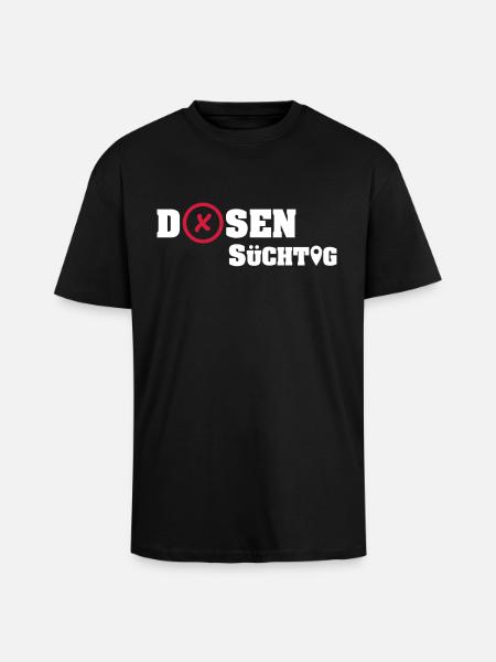 Geocacher: Dosensüchtig - Oversized Heavyweight Unisex T-Shirt - Schwarz
