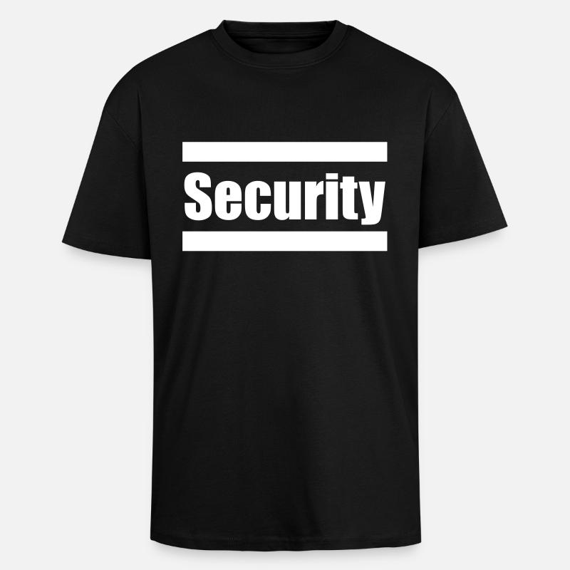 Security - Oversized Heavyweight Unisex T-Shirt - Schwarz