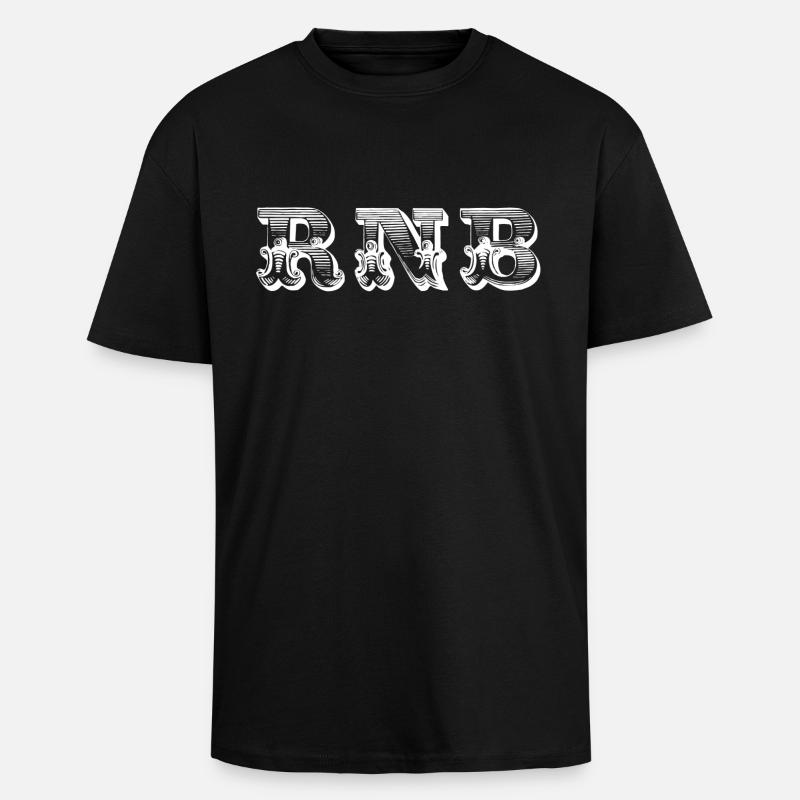 rnb - Oversized Heavyweight Unisex T-Shirt - Schwarz