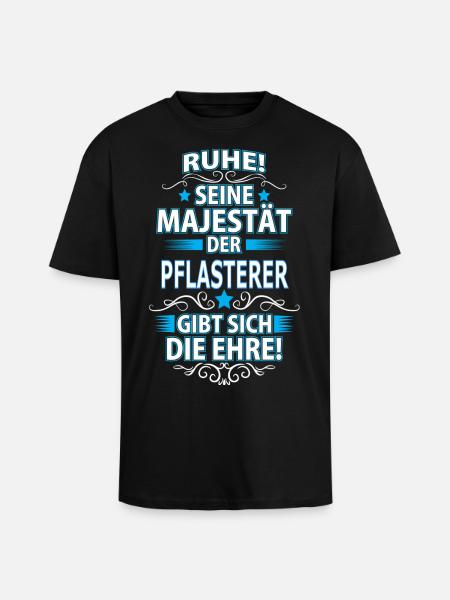 PFLASTERER - Oversized Heavyweight Unisex T-Shirt - Schwarz