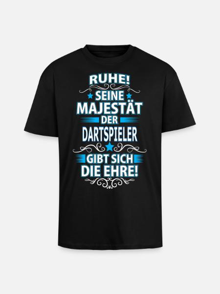 DARTSPIELER - Oversized Heavyweight Unisex T-Shirt - Schwarz