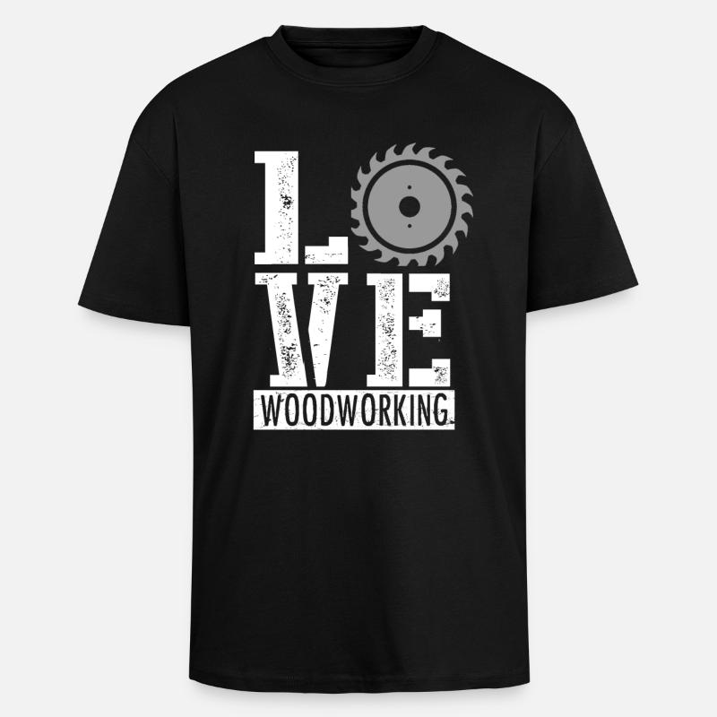 Carpenter joiner gift - Unisex Oversized Heavyweight T-shirt - black