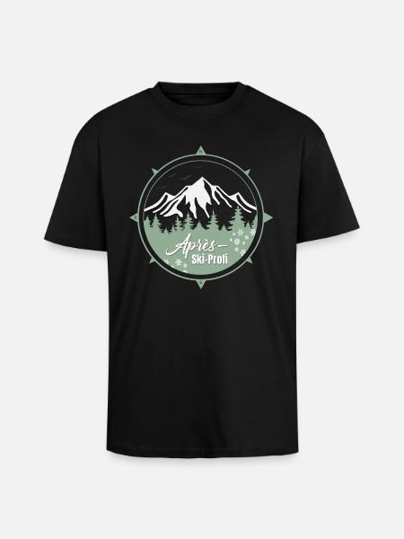 Ski Kompas - Unisex Oversized Heavyweight T-shirt - black