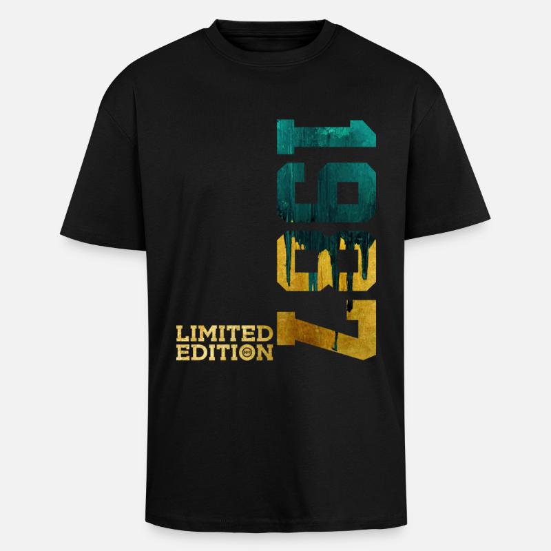 39E ANNIVERSAIRE ÉDITION LIMITÉE 1987 - T-shirt unisexe oversize épais - noir