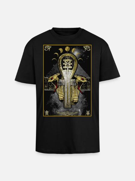 Ancient Night - Unisex Oversized Heavyweight T-shirt - black