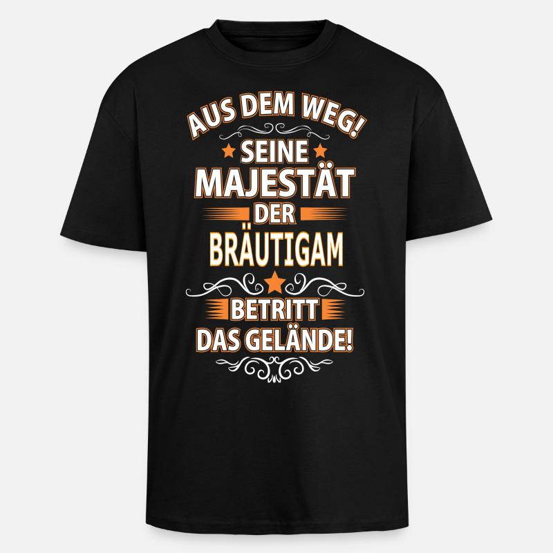 BRÄUTIGAM - Oversized Heavyweight Unisex T-Shirt - Schwarz