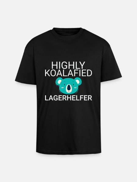 Warehouse Assistant Koalafied - Unisex Oversized Heavyweight T-shirt - black