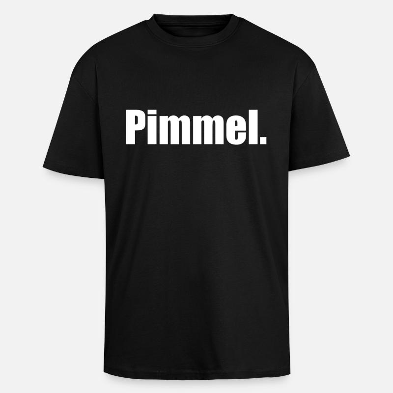Pimmel. - Oversized Heavyweight Unisex T-Shirt - Schwarz