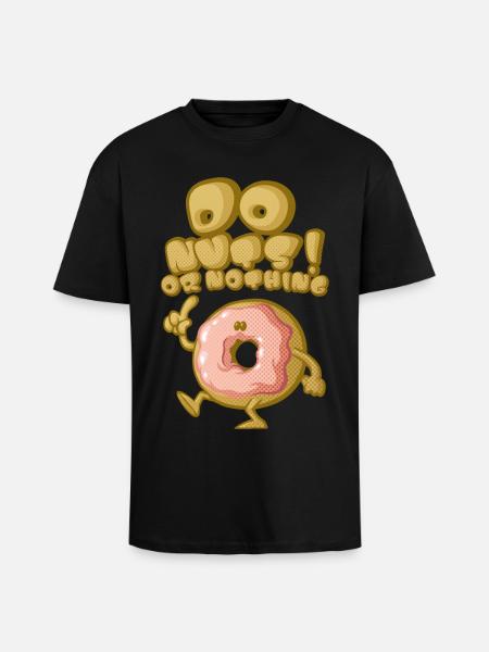 Do nuts - Unisex Oversized Heavyweight T-shirt - black