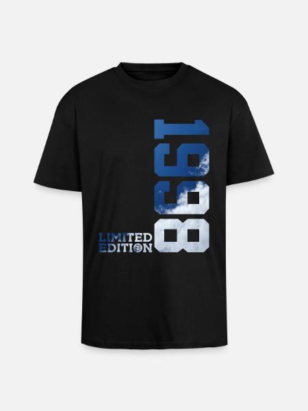 LIMITED EDITION 1998 28TH BIRTHDAY - Unisex Oversized Heavyweight T-shirt - black
