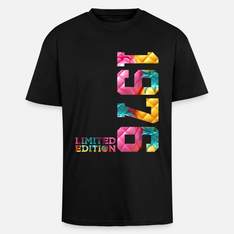 50E ANNIVERSAIRE ÉDITION LIMITÉE 1976 - T-shirt unisexe oversize épais - noir