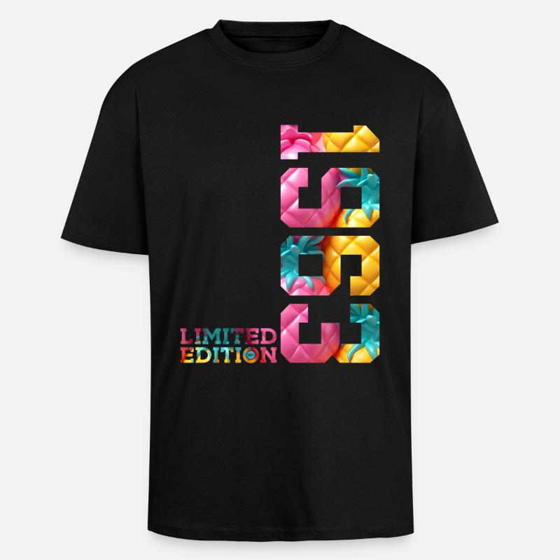 63E ANNIVERSAIRE ÉDITION LIMITÉE 1963 - T-shirt unisexe oversize épais - noir