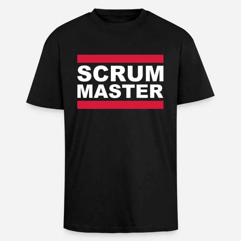 Scrum Master - Oversized Heavyweight Unisex T-Shirt - Schwarz