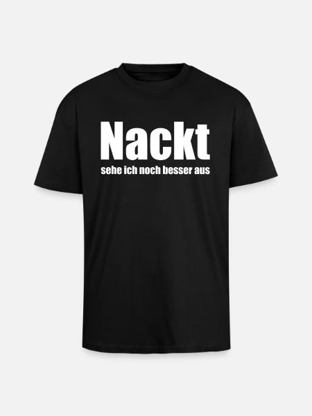 lustiger Spruch - Oversized Heavyweight Unisex T-Shirt - Schwarz