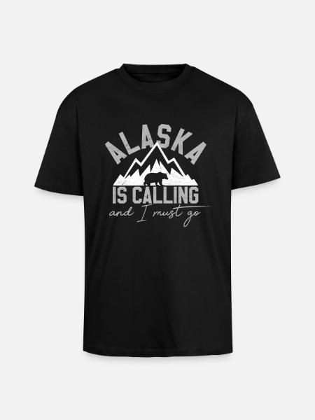 Alaska gets - Unisex Oversized Heavyweight T-shirt - black
