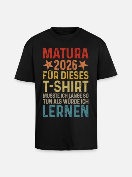 Maturité 2026 - T-shirt unisexe oversize épais - noir